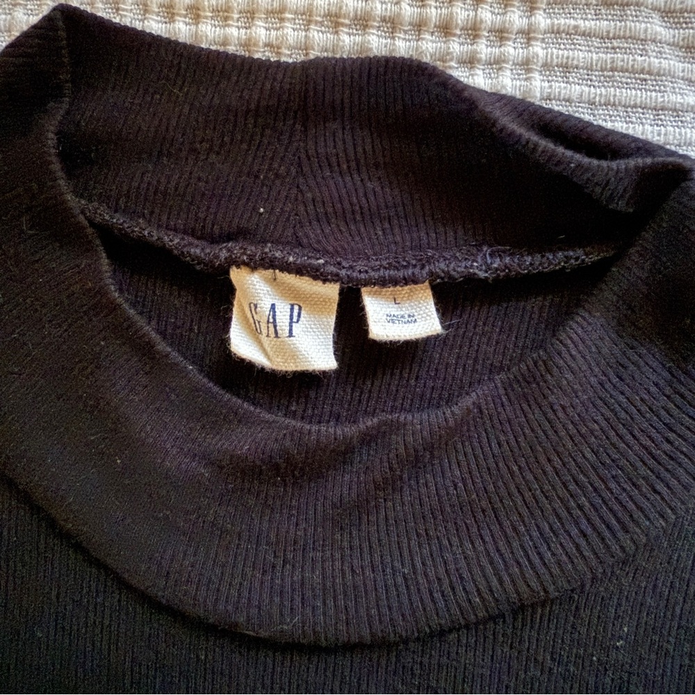 GAP Ribbed Modal Mockneck Midi Dress - Picture 3 of 4